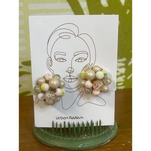 Vintage Pearl Cluster Clip-On Non-pierced Earrings